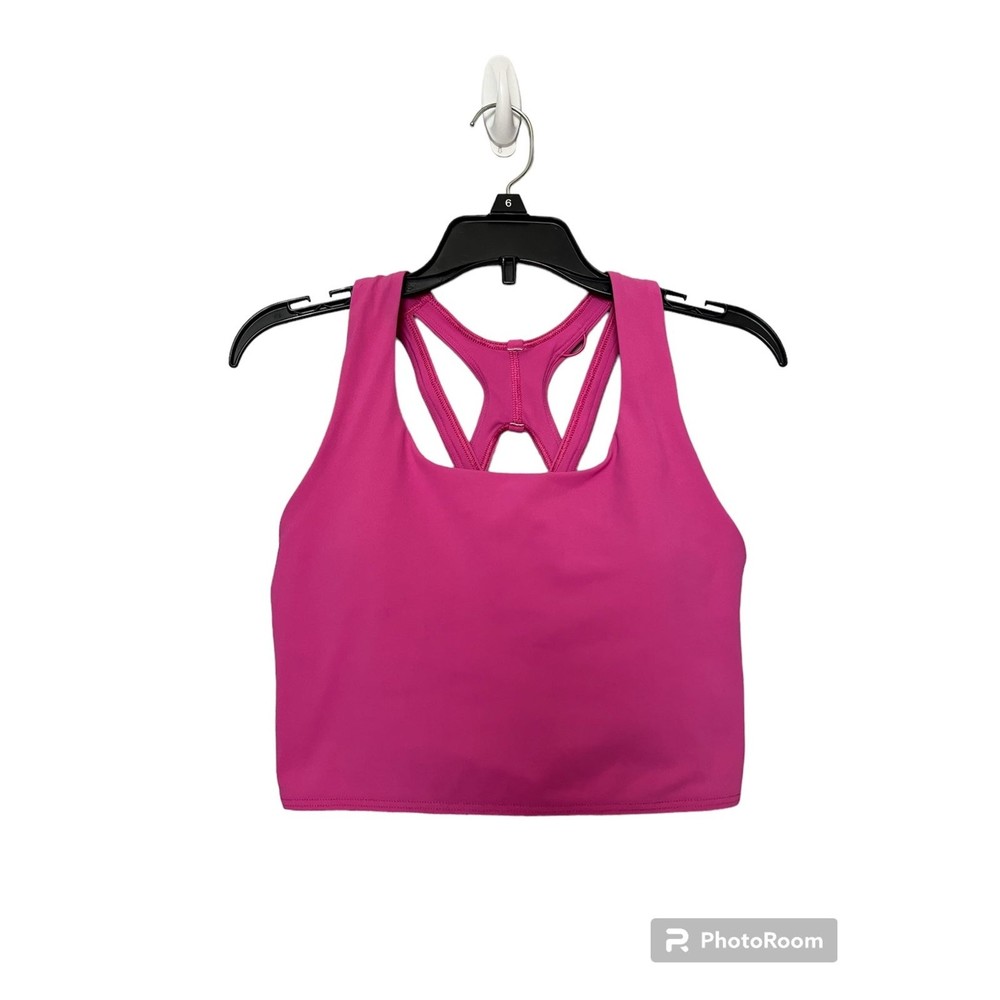 Lululemon Stash It sports bra crop size 4 pink